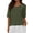 Army Green, variant on Sweaters for Women Summer Oversized Half Short Sleeve Knitted Pullover V Neck Casual Loose Fit Spring Tops