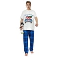 thumbnail image 3 of Ihaphap Family Christmas Matching Pajamas Gnomies Merry Christmas Yall White Short Top and Blue Plaids Family Matching Pajamas Set, L-Women, 3 of 6