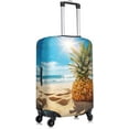 thumbnail image 3 of Ocean Beach Pineapples Print Luggage Cover Suitcase Protector Anti-scratch Fits 18-32 Inch Trolley Case, 3 of 6