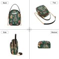 thumbnail image 3 of FORMRS Crossbody Bag for Women Quilted Travel Shoulder Cell Phone Purse with Chain Strap Handbag, Yellow Christmas Gingerbread, 3 of 7