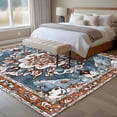 thumbnail image 4 of 5'x8' Area Rugs, Blue Bohemian Indoor Outdoor Area Rug for Living Room Bedroom, Retro Pattern Oriental Farmhouse Ethnic Washable Bathroom Rugs Kitchen Floor Carpet Mats Home Decor Aesthetic, 4 of 8