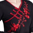 thumbnail image 3 of YM YOUMU Women Floral Embroidery Blouse Chinese Ethnic T-Shirt Tops Long Sleeve Vintage Shirt, 3 of 3