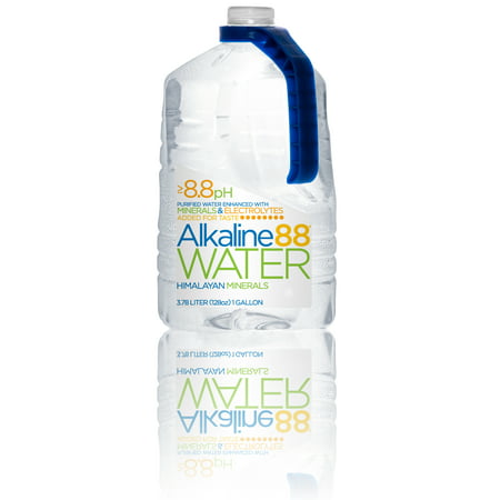 Alkaline88 Purified Water, Enhanced with Electrolytes and Minerals - 1-Gallon (4 (Best Mineral Water To Drink)