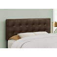 thumbnail image 3 of Monarch Specialties Bed, Headboard Only, Full Size, Bedroom, Upholstered, Pu Leather Look, Brown, Transitional, 3 of 4