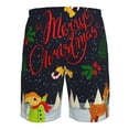 thumbnail image 6 of Naloa Merry Christmas Elk Men's Beach Shorts, Surfing shorts, Swim trunks, Quick Dry Swim Trunks for Surfing Beach Fun - XX-Large, 6 of 9