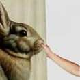 thumbnail image 3 of JEUXUS Spring Easter Bunny Prints for Bathroom Shower Curtain Multiple Sizes White, 3 of 6