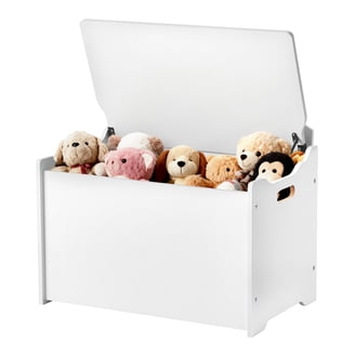 KidKraft Nantucket Wood Storage Bench with Three Bins, White