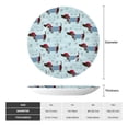 thumbnail image 2 of Wukai Dachshund Dog Puppy Print Decorative Plate for Display,Bone China Decorative Plate, Ceramic Dinner Plate with Stand, Vertical Ceramic Plate-6in, 2 of 6