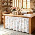 thumbnail image 6 of Christmas Snowflake Cabinet Curtain 32"Wx55"L,Dustproof Pantry Door Curtain W/ Self Adhesive Tape,Xmas Yellow Teal Snow Winter Holiday Tall Storage Cover Privacy Drape for Bathroom Kitchen, 6 of 9