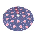 thumbnail image 6 of Christmas Tree Skirt, Pink Love Cute Pig Soft Plush Christmas Tree Decorations Indoor, Tree Skirts Mat for New Year Halloween Holiday Christmas Party Decor 48", 6 of 6