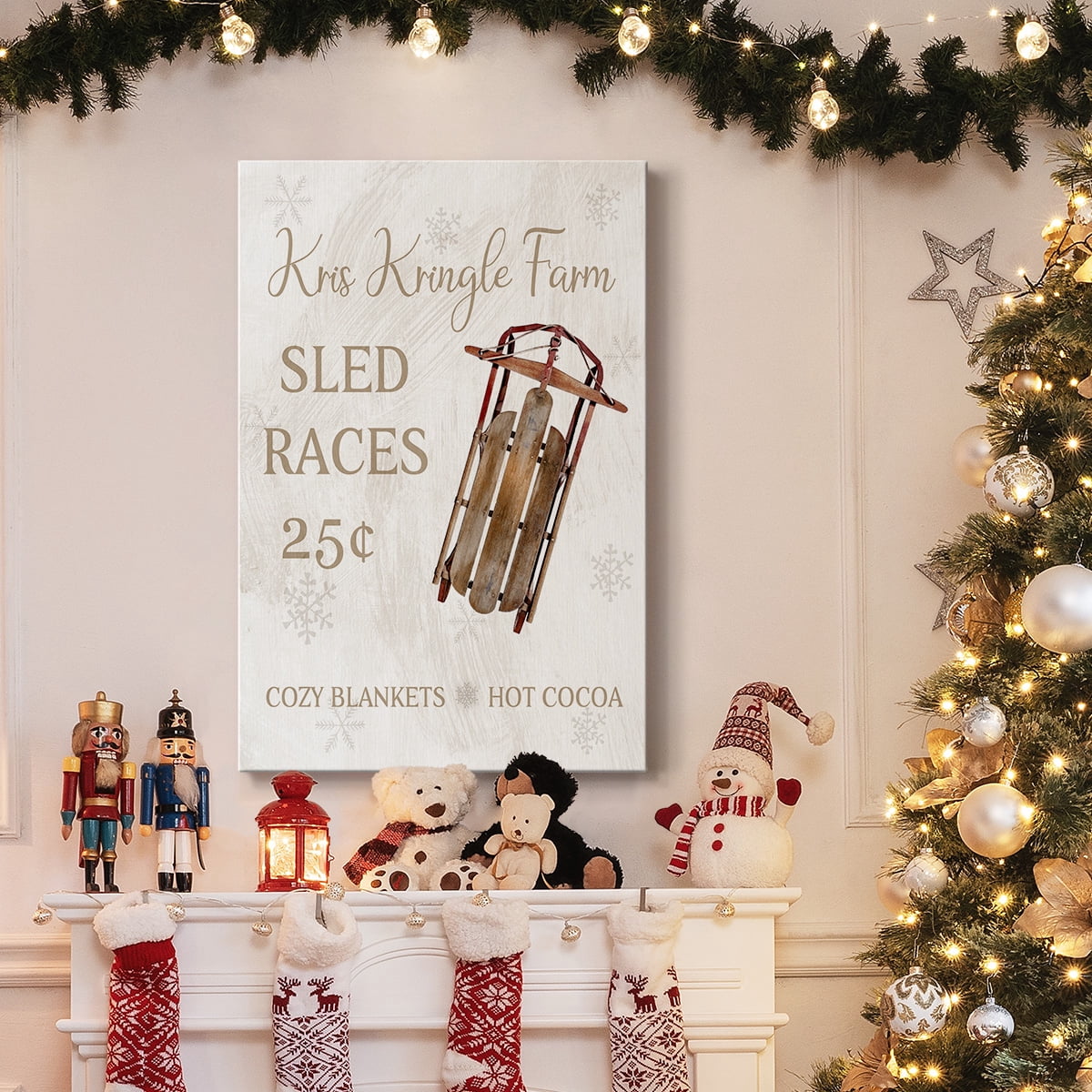 Sled Races- Gallery Wrapped Canvas