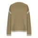 thumbnail image 4 of Suéter de cuello redondo para mujer, informal, liso, tejido, holgado, de manga larga, con cuello redondo, blusa, 4 of 4
