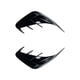 thumbnail image 2 of 2x Alerón de labio trasero Yotijar divisor de difusor lateral automotriz negro G20 G28, 2 of 8