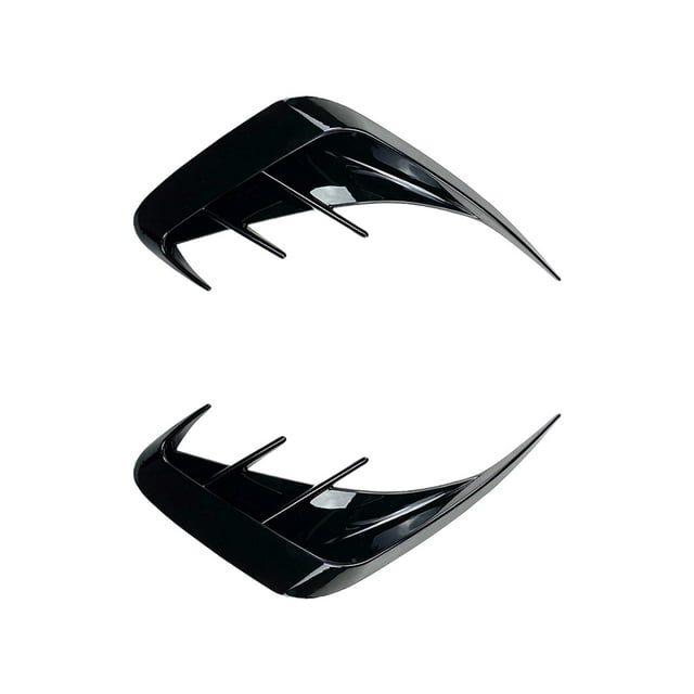 Almencla 2x Spoiler Arrière pour Lèvre Professionnel Diffuseur Latéral pour G20 G28 Noir