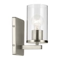 thumbnail image 3 of 45495NICLR Kichler Lighting Crosby - 1 Light Wall Sconce-9.25 Inches Tall and 4.5 Inches Wide-Brushed Nickel Finish-Clear Glass Color, 3 of 4