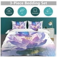 thumbnail image 5 of 3 Pcs Soft Bedding Set, Includes 1 Duvet Cover with Zipper And 2 Pillow,Shams Fantasy Butterfly Twin(86"x70"), 5 of 8