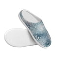 thumbnail image 3 of Fotbe enchanted winter snowflake holly Pattern Women's Fuzzy Curly Fur Memory Foam Loafer Slippers Indoor Outdoor Slippers Winter Home Shoes-39/40, 3 of 7