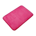 thumbnail image 2 of Billuyoard Alfombras de baño antideslizantes de terciopelo Coral para baño antideslizante baño de espuma absorbente Super Juegos de accesorios de baño Rosa roja 40*60cm, 2 of 6