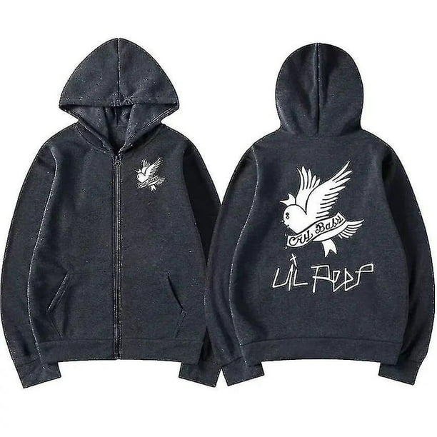 Rapper Lil Peep Pullover Zipper Hoodie Men s Hip Hop Fashion Zip Up Sweatshirt Unisex Fleece Coats Oversized Hoodies Streetwear Walmart