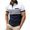 White, variant on WREESH Men's Striped Sports Henley Shirts Fallow Button Turn-Down Collar Short Sleeve Top a Classic Striped Shirt for Athletic Wear Red
