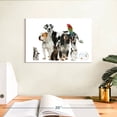 thumbnail image 3 of Elephant Stock Group Of House Pets Wall Art - Horizontal Canvas Wall Art - Living Room Wall Decor - Animal Canvas - White And Gray Decor - 12" x 8", 3 of 8