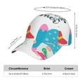 thumbnail image 3 of Yiaed Gnomes Summer Print Cap Adjustable Size for Running Workouts and Outdoor Activities All Seasons, 3 of 5