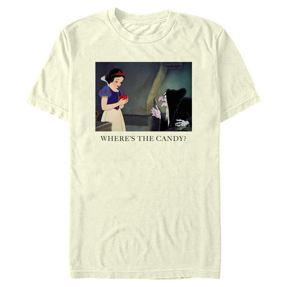 Mens Snow White and the Seven Dwarfs Where's the Candy Scene T Shirt