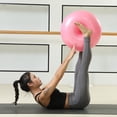 thumbnail image 2 of Exercise Donut Yoga Ball, Workout Core Training Stability Ball, with Inflatable Pump for Yoga Pilates Balance Training, 2 of 8