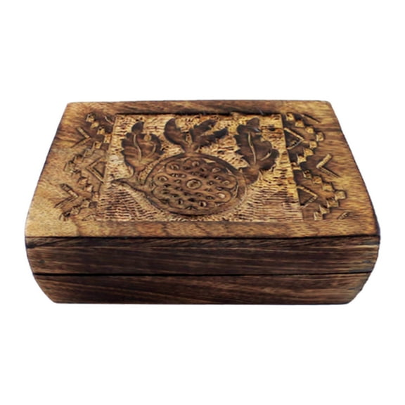 Soul Sticks Dream Catcher Hand Carved Wooden Jewelry Storage and Trinket Box