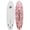 Red Hibiscus, variant on Surfboards.com Aku 6'6" Soft Top Shortboard Surfboard with 3 Fins and Leash, Red Hibiscus