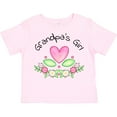 thumbnail image 3 of Inktastic Grandpa's Girl Heart Flowers Girls Toddler T-Shirt, 3 of 5