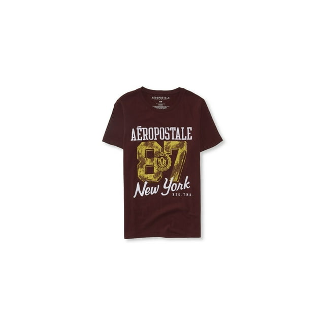 Camiseta adornada Aeropostale Mens 87 New York roja XL