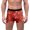 Watermelon Red, variant on Print Mid Rise Briefs Underwear Soft Breathable Comfortable Stretch Fit Holiday Seasonal Party Casual Wear