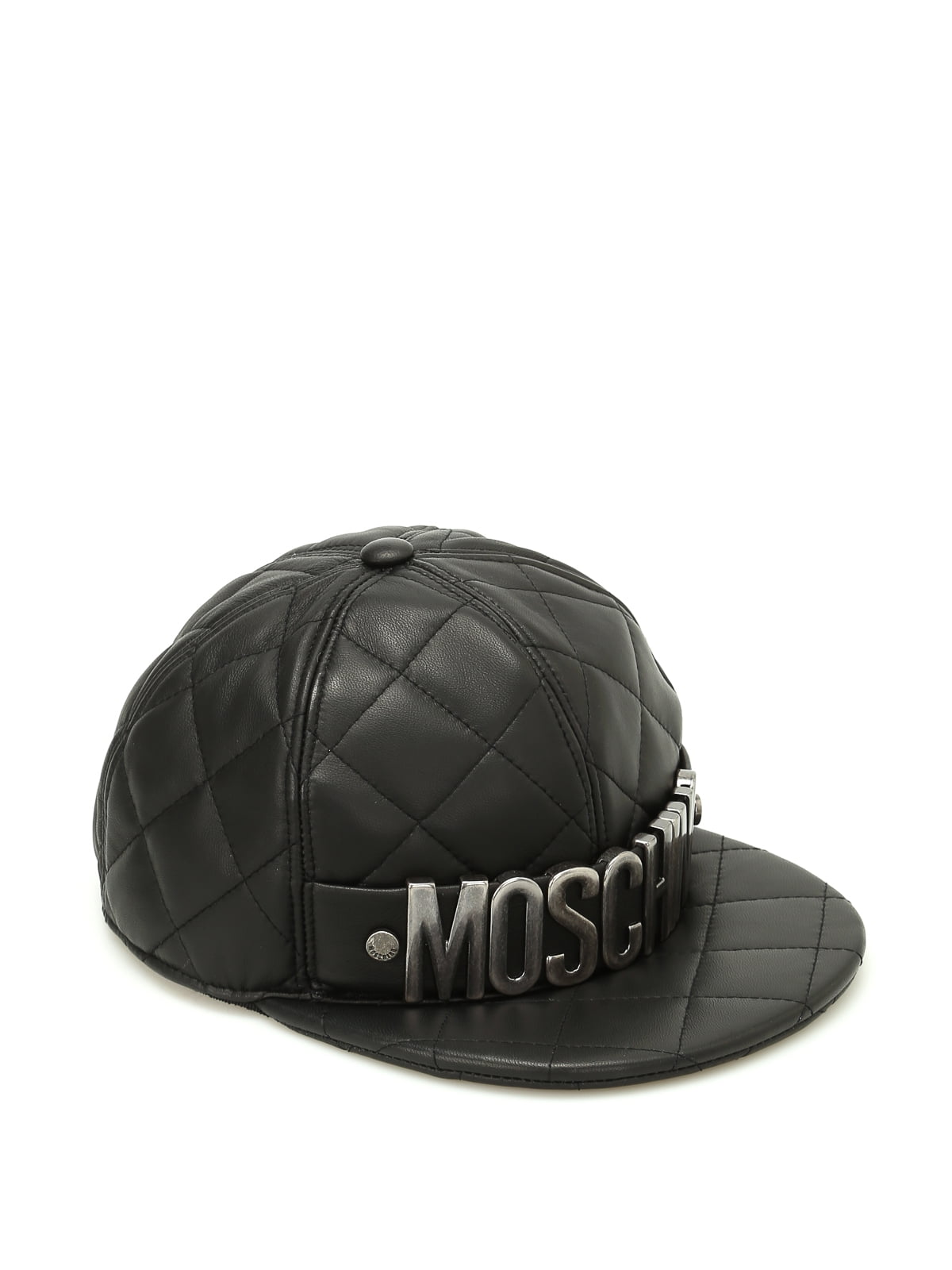moschino leather hat