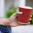 1 Set of Beverage Packing Cups Single Use Coffee Cup AntiScald Paper