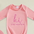 thumbnail image 4 of larppty Boy Girl Coming Home Outfit Baby Sleeper Gown Nightgown Outfits Cute Fall Winter Pajamas and Hat (Red,Newborn), 4 of 4