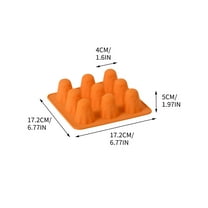 shyuyusa Silicone Ghost Mold - Flexible Baking Craft Candy Making Tray For Halloween Themed Treats And Decorations