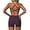 Dark Purple, variant on PISONIC Workout Sets for Women 2 Pieces Criss Cross Back Sports Bras Matching High Waist Butt Lifting Shorts Yoga Outfits