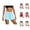 Light Blue, variant on Athletic Running Shorts for Women Summer Elastic Waist 2 in 1 Double Layer Quick Drying Flowy Tennis Butterfly Shorts