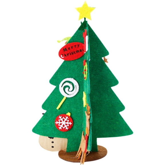 DIY Christmas Tree Decorations, Non-Woven Christmas Tree Set Christmas Ornaments Xmas Tree Gifts for New Year Home Christmas Decoration