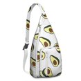 thumbnail image 1 of Cute Avocado Sling Backpack - Playful Kawaii Illustration, Multi-Functional Shoulder Bag, 1 of 4