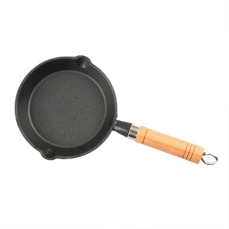 Mini frying pan, 12 cm, iron pan, non-stick coating, with handles, for small  round breakfast eggs 