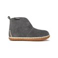 thumbnail image 2 of Minnetonka Women's Tucson Suede Pile-Lined Indoor and Outdoor Bootie Slippers, Charcoal, Size 9, 2 of 3