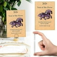thumbnail image 2 of 2D Flat Acrylic Horse, Clear Crystal Horse Figurine with Card, Year of the Horse 2026 Figurine, Crystal Horse A Symbol of Strength & New Beginnings,Symbol Gift Desk Shelf Display, 2 of 8