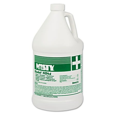 Misty BIODET ND-64, Lemon, 1gal Bottle, 4/Carton