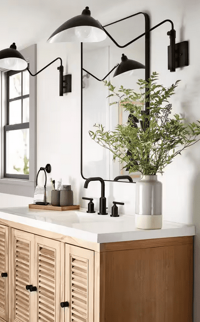 Moen T6142Bl Matte Black Two-Handle Bathroom Faucet