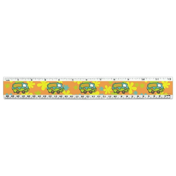 Scooby-Doo The Mystery Machine 12 Inch Standard and Metric Plastic Ruler
