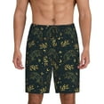 thumbnail image 3 of Lsque Golden line fox Mens Sleep Pajama Shorts,Short Pajama Pants, Cotton Ultra-Soft Knit-XX-Large, 3 of 9