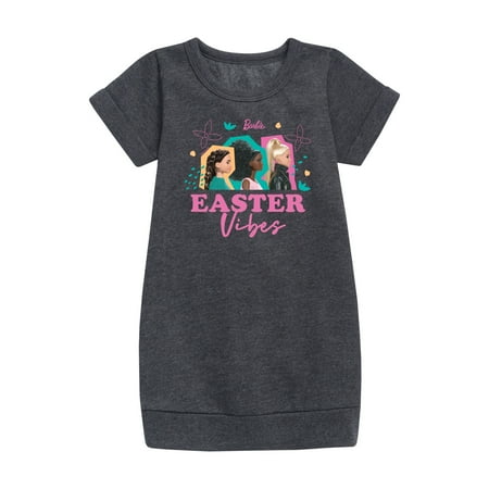 

Barbie - Easter Vibes - Power Pose - Toddler And Youth Girls Fleece Dress