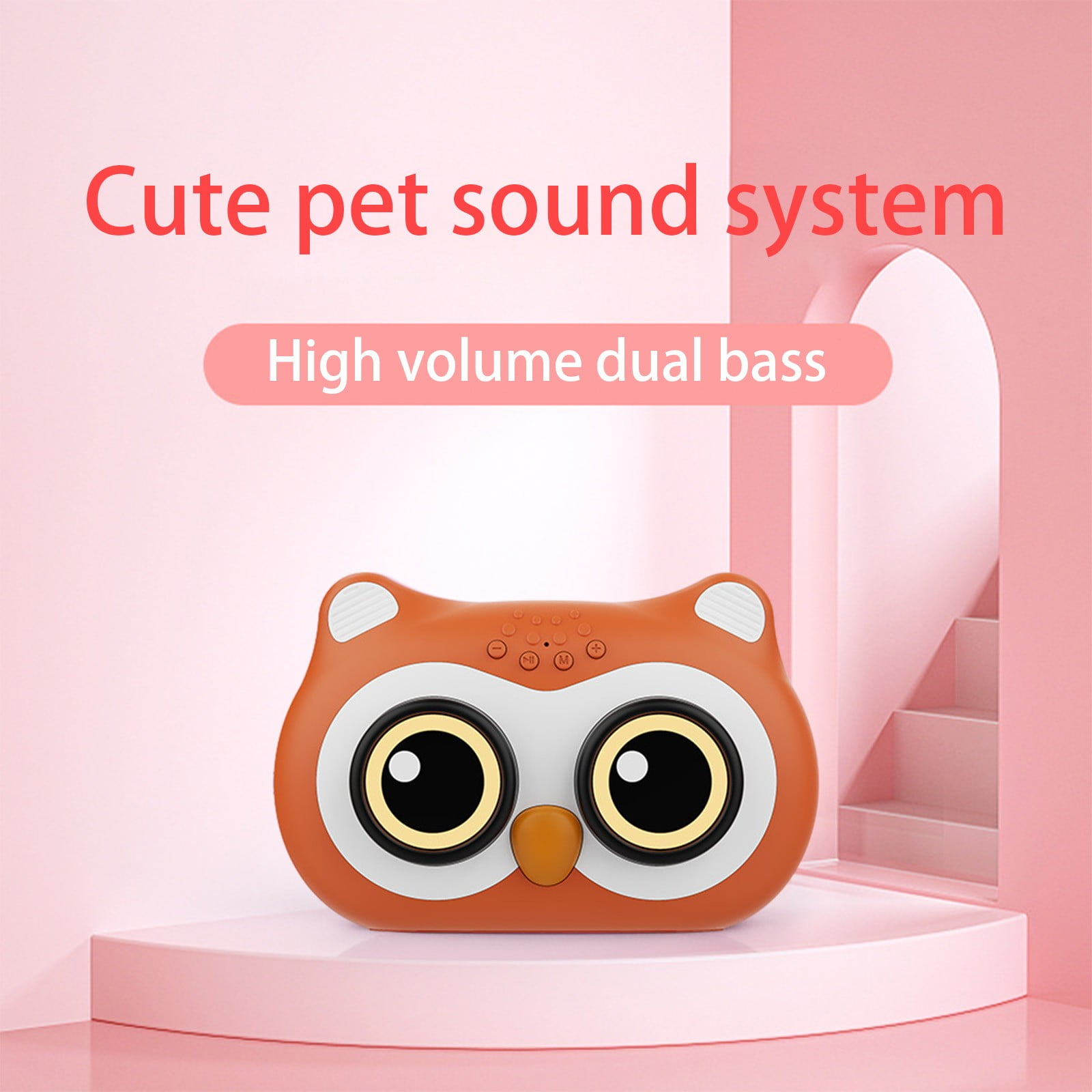 Bluetooth Audio, Bluetooth 5.0 New Cartoons Owl Bluetooth Speaker Cute Mini Desktop Computer Bluetooth Sound Gift